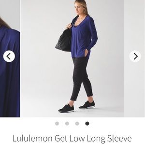 Lululemon Get Low Long Sleeve V Neck. Sz 6